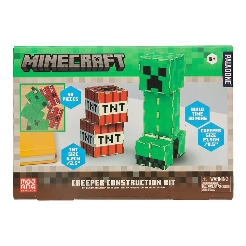 Ehituskomplekt Paladone Minecraft Creeper – kokkupandav Creeperi kujundikomplekt