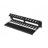Rack-mount 19 inch 2U kaabel Organizer LANBERG AK-1705-B, must