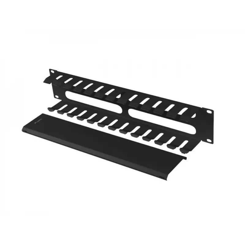 Rack-mount 19 inch 2U kaabel Organizer LANBERG AK-1705-B, must