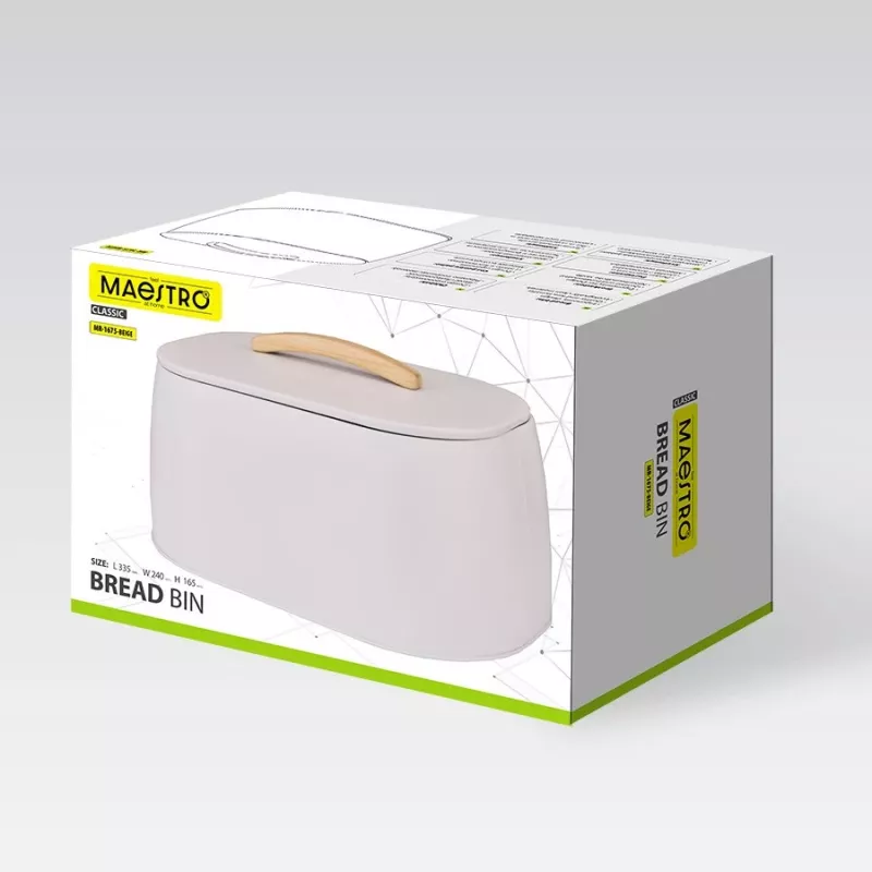 Leivakarp Maestro MR-1675-BEIGE beež leiva hoiustamiskonteiner