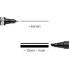 Püsimarker Staedtler Lumocolor permanent duo 348 B must 1 tk