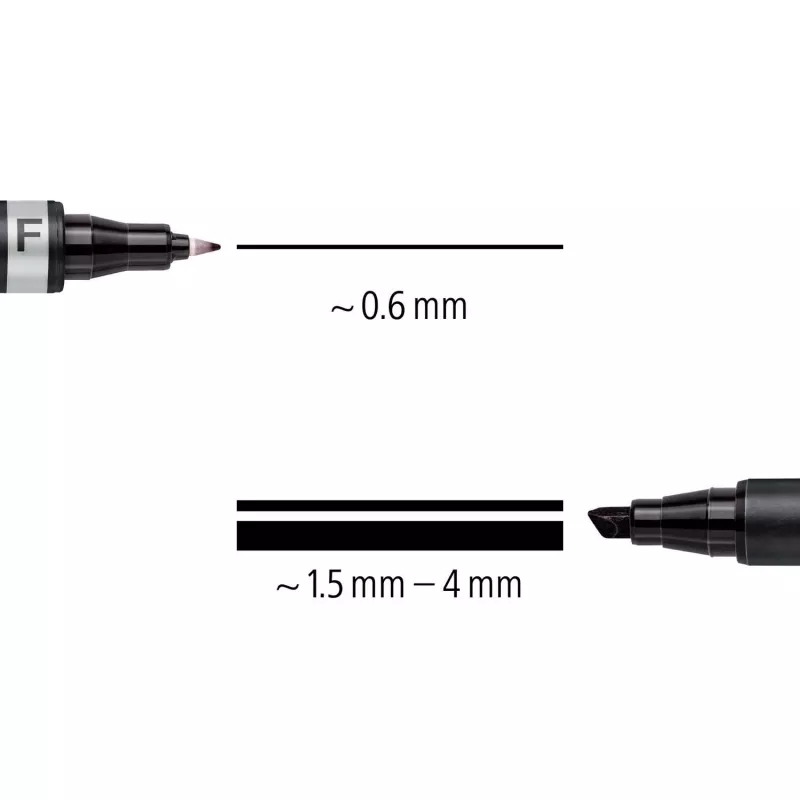 Püsimarker Staedtler Lumocolor permanent duo 348 B must 1 tk
