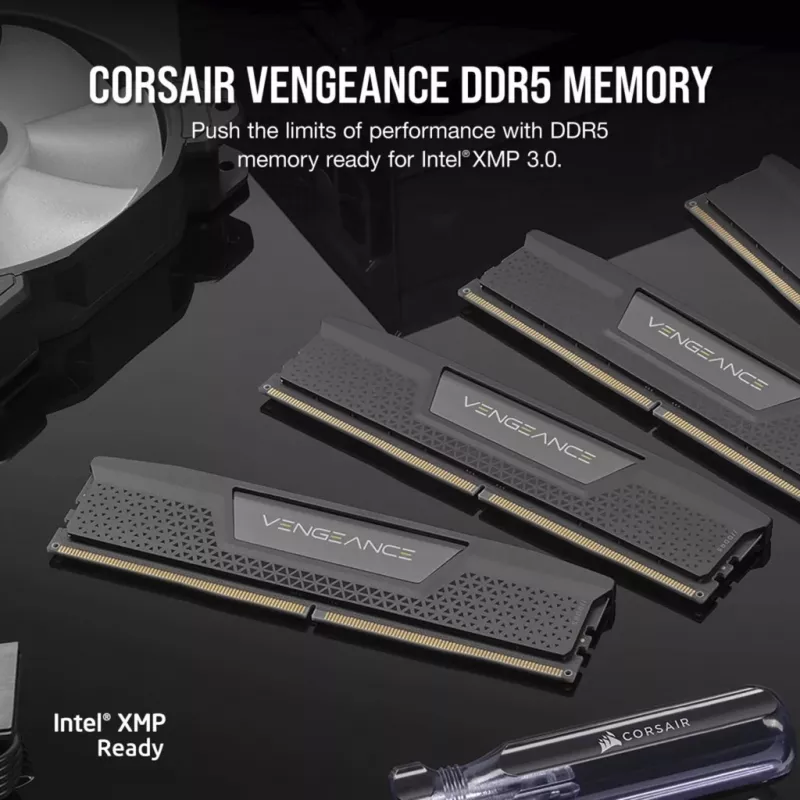 DIMM 96 GB DDR5-5600 (4x 24 GB) Quad-Kit, mälu must, CMK96GX5M4B5600C40, Vengeance, INTEL XMP