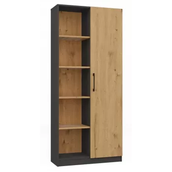 Kontoriraamaturiiuli pealne e-pood RD-80 ANT/ART KPL, 10 riiulit, puitlaastplaat, 800×300×1820 mm