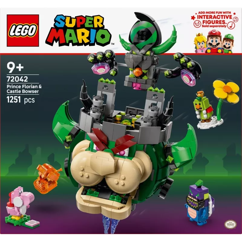 Ehitusmänguasi LEGO Super Mario Prints Florian ja Bowseri loss komplekt 72042