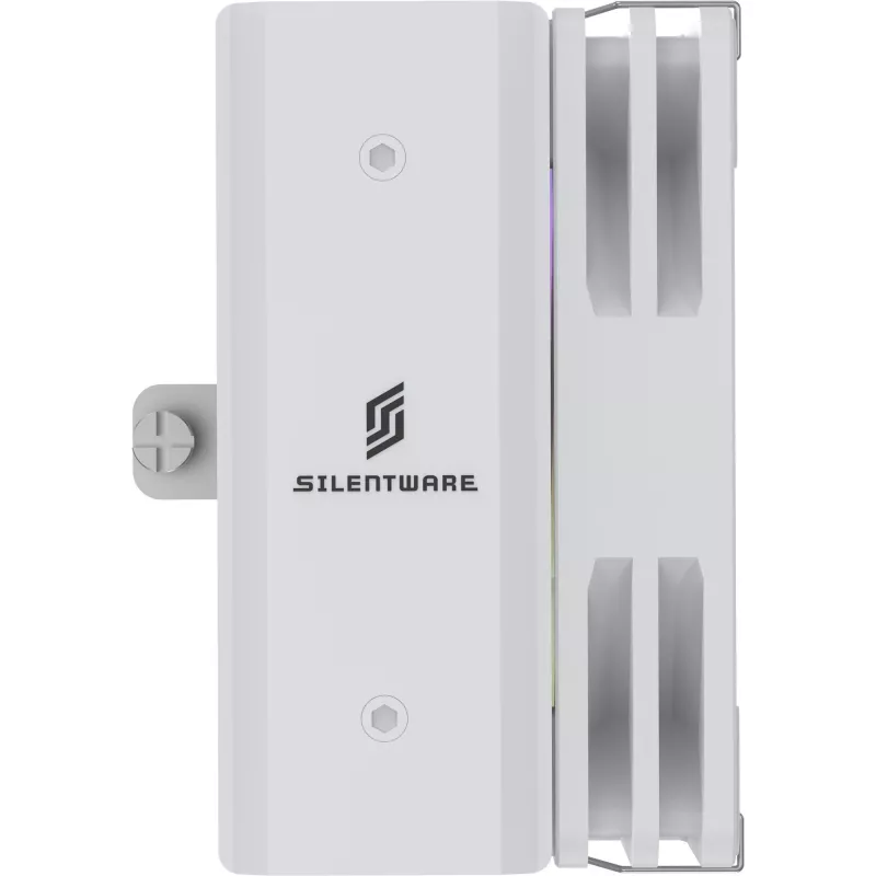 Protsessori jahuti Silentware Bora RGB Valge 120 mm PWM ARGB ventilaatoriga, 215 W TDP, ühildub AM5 ja LGA1851-ga