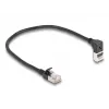 DeLOCK RJ45 võrgukaabel Cat.6A 0,25 m must