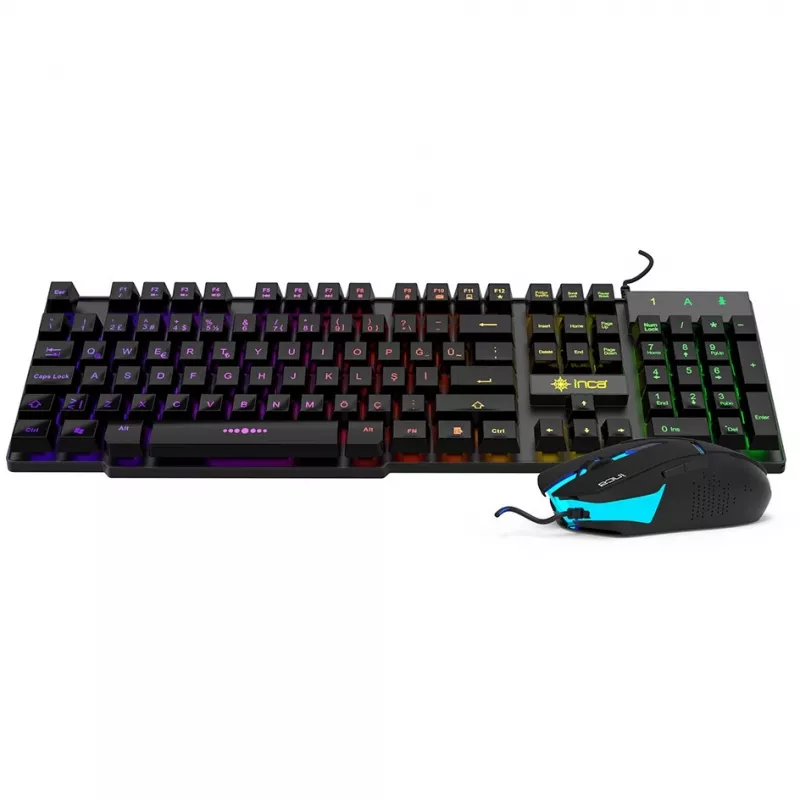 Cian Technology GmbH Cian INCA RAINBOW EFFECT MECHANICAL FEEL GAMING klaviatuur & hiir SET
