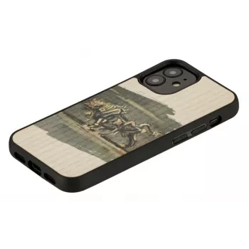 Telefonikott Man and Wood iPhone 12 mini jaoks — valge pulli kujundus