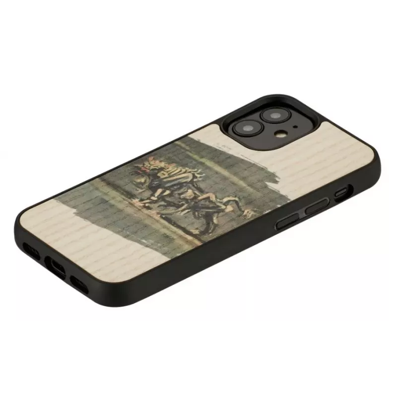 Telefonikott Man and Wood iPhone 12 mini jaoks — valge pulli kujundus