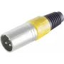 XLR-pistik ShiverPeaks BS55002-S must, 3-kontaktiline isane audiokonnektor