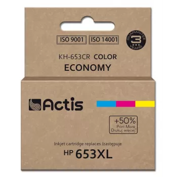 Actis KH-653CR tint (asendab HP 653XL 3YM74AE; Premium; 18 ml; 300 lehekülge; värviline)
