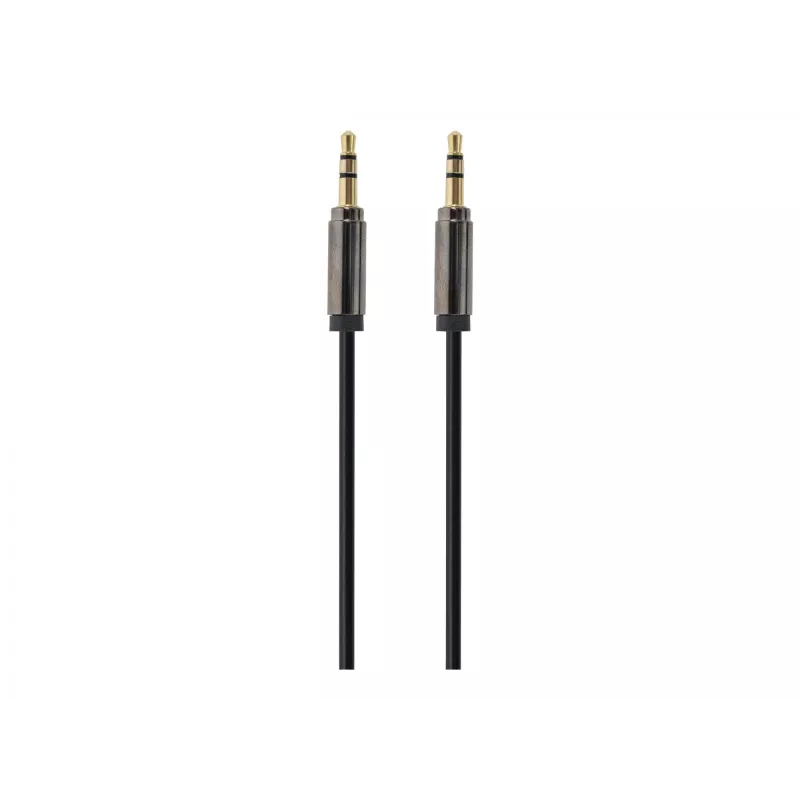 Gembird kaabel CCAP-444-0.75M (Mini Jack M - Mini Jack M, 0,75 m, must) helikaabel 3,5 mm must (CCAP-444-0.75M)