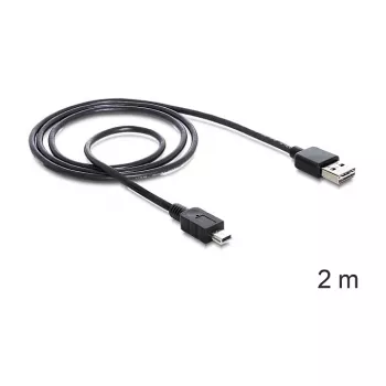 USB-kaabel DeLOCK 85554 USB 2.0 2m USB A Mini-USB B Must