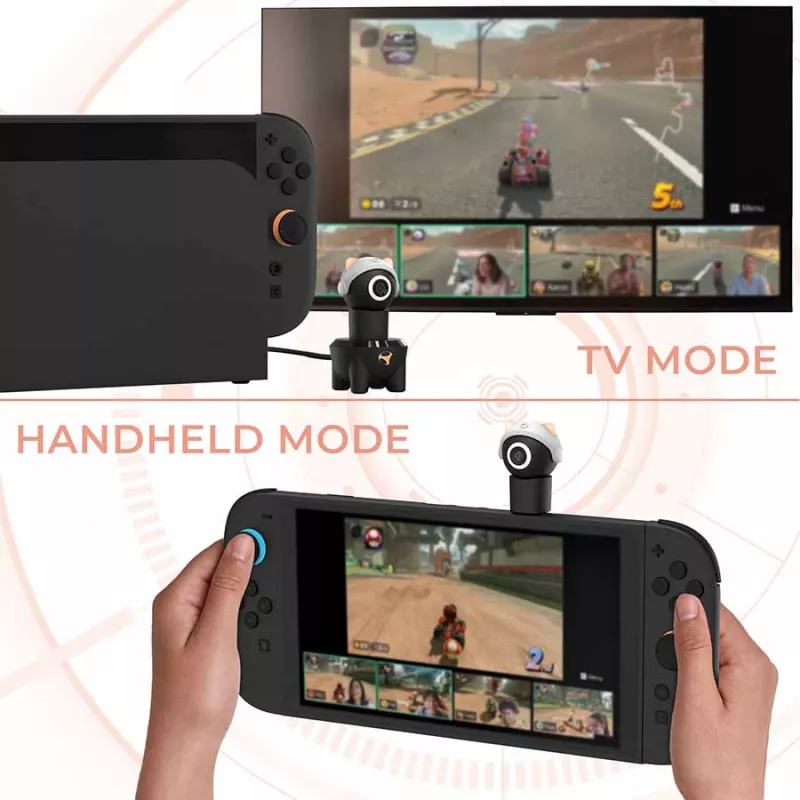 Subsonic Playcam 1080 2in1 HD Mini kaamera Nintendo Switch 2 jaoks, punane