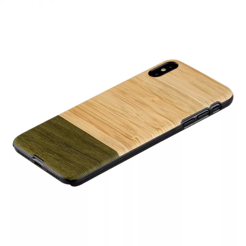 man and wood nutimikorpus iPhone XS Max — bambusmetsast puidust tagakaas, kaitsev kest
