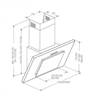 Akpo WK-4 Must Line Eco 50 seinale paigaldatav must