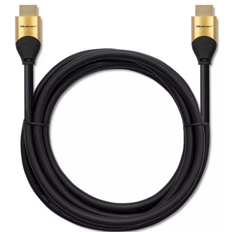 Qoltec 50355 HDMI v2.1 kaabel Ultra high speed 8K | 60Hz | 28AWG | KULD | 2m