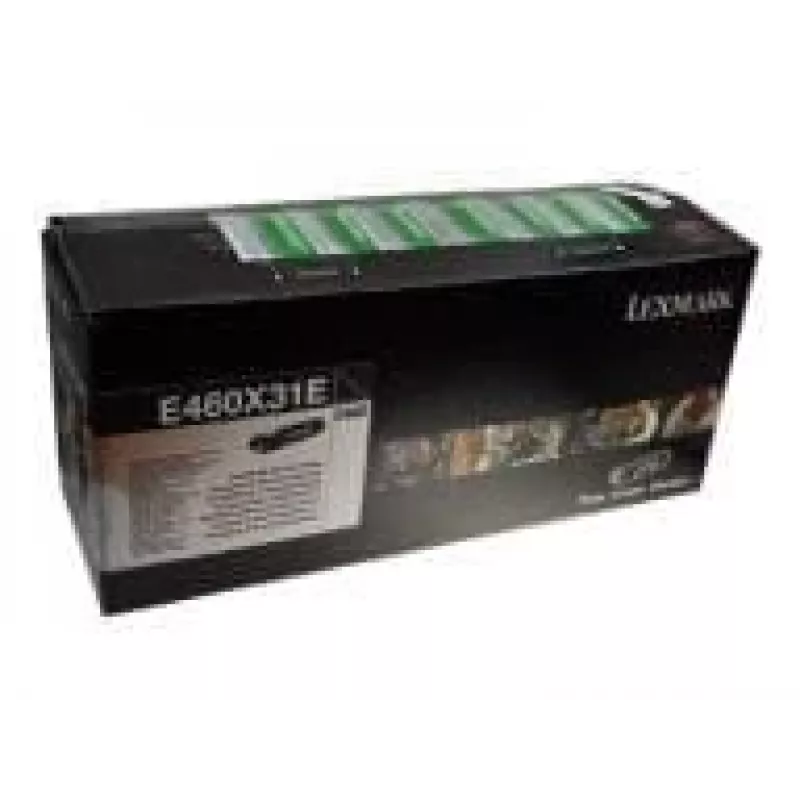 Toonerikassett Lexmark E460X31E 10000 lehekülge Must