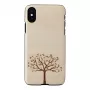 Nutitelefoni ümbris man and wood iPhone X/XS, õunapuu puit, must