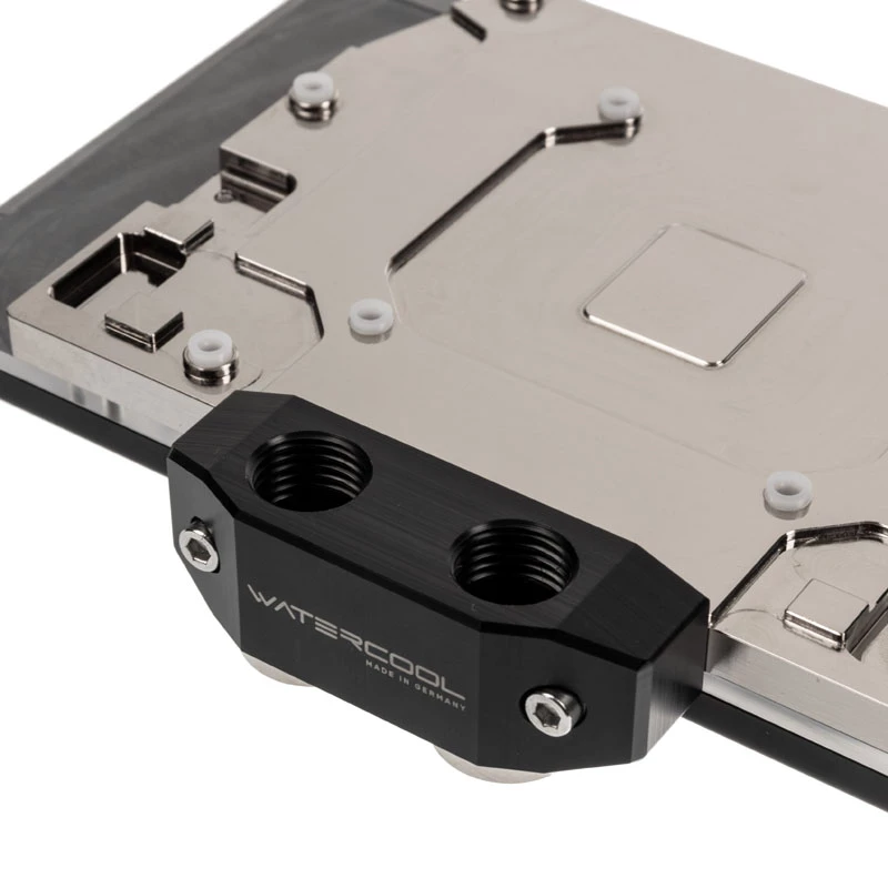 Watercool täiskattega GPU veeblokk Heatkiller IV Radeon RX 5700 / XT jaoks, akrüül + nikkel, RGB, must