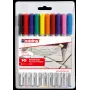 Fineliner pen set Edding 4-89-10 — 0.3 mm ots, erinevad värvid, 10 tk