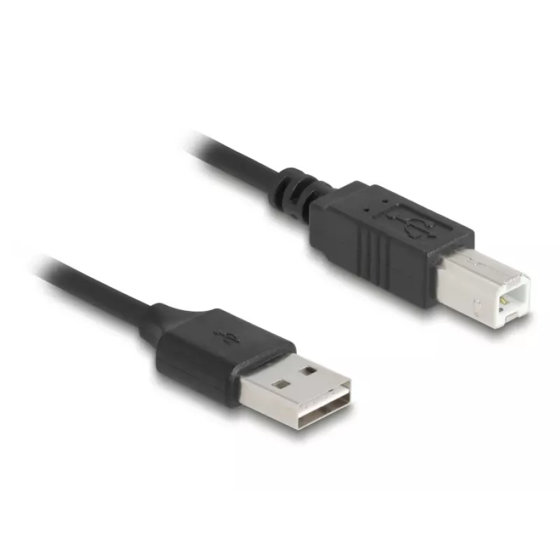 USB-kaabel DeLOCK 90130 USB 2.0 0,8 m Must