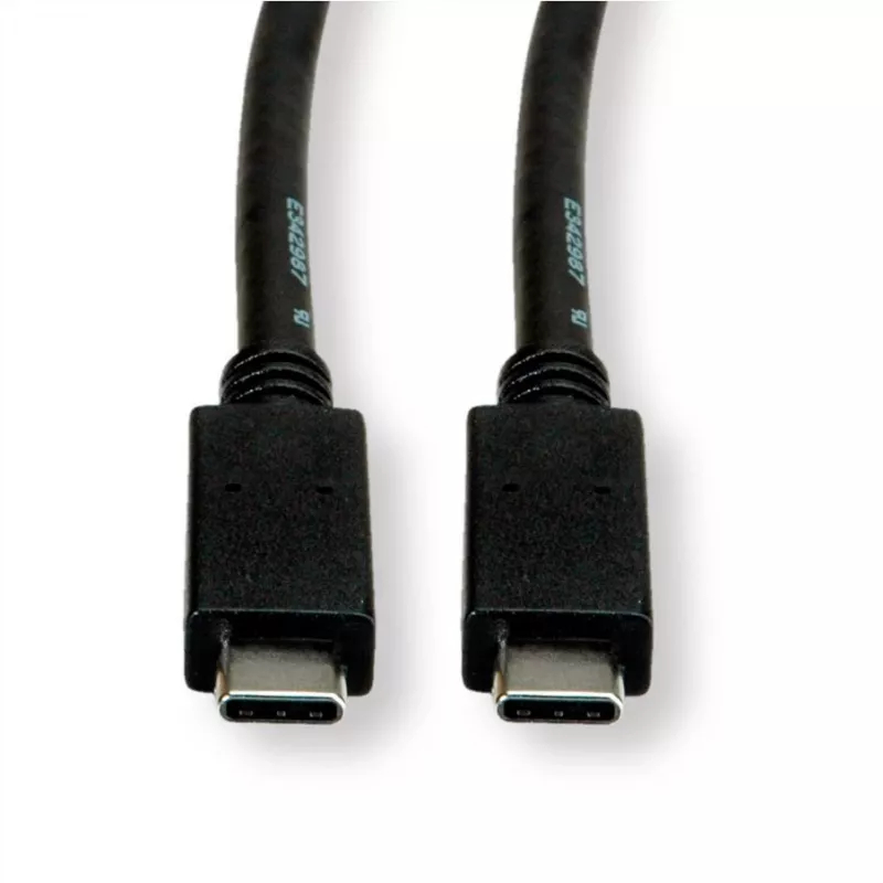 ROLINE USB3.2Gen2 kaabel PD 20V5A Type C-C ST/ST 0.5m - kaabel - digitaalne/andmed - 0,5 m (11.99.9057)