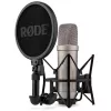 Stuudiokondensaator-mikrofon RØDE NT1‑A 5th Gen — kardioidne, XLR/USB, 24/32‑bitine, kuni 192 kHz, max SPL 142 dB, hõbedane