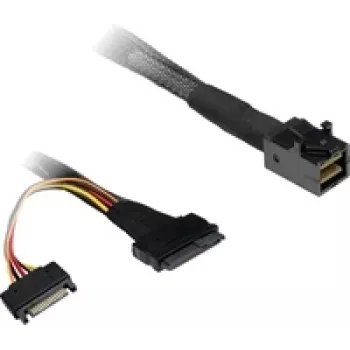 SFF-kaabel Inter-Tech SFF-8643 SFF-8639 must kompaktne disain