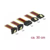 Sisemine toitekaabel DeLOCK 60151 0,3 m 4 x SATA 15-kontaktiline