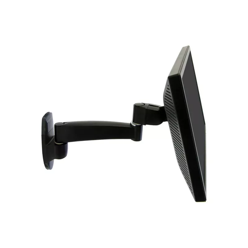 Ergotron 200 Series - Seinale kinnitatav komplekt (seinahoidik) - monitorile - 1 pikendus - teras - must - ekraani suurus: kuni 81,3 cm (kuni 32 tolli)