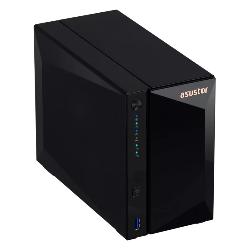 Asustor DRIVESTOR 2 Pro Gen2 AS3302T v2 NAS Realtek RTD1619B 2 GB DDR4 ADM Must