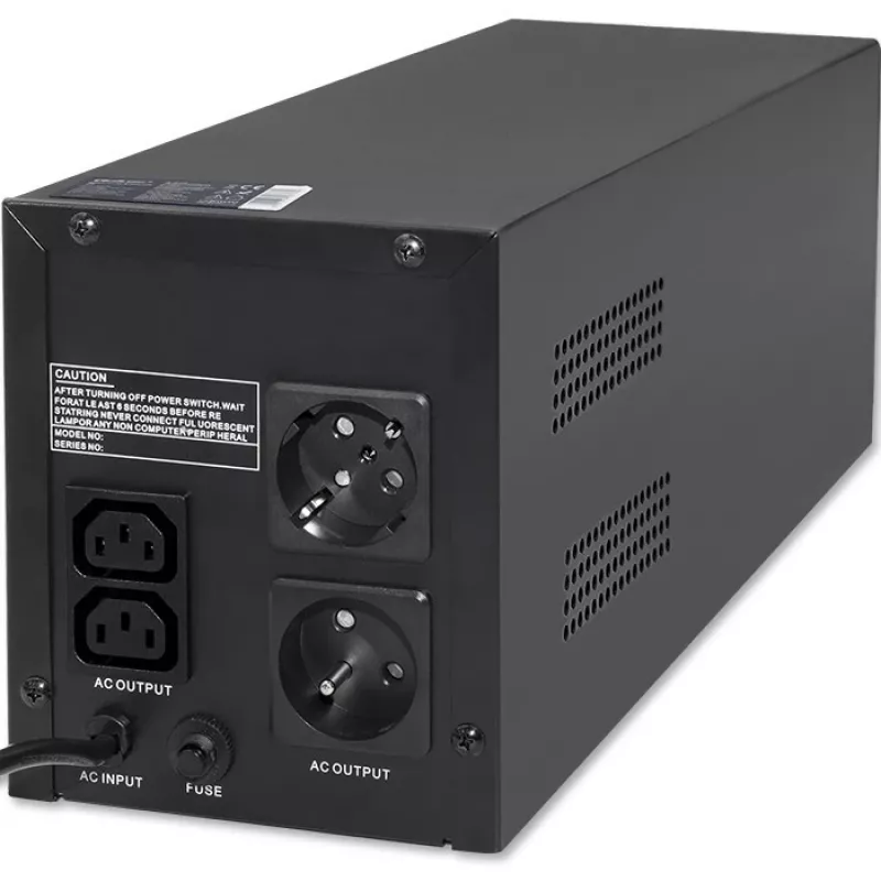 Katkematu toiteallikas UPS Qoltec 53775 1,2 kVA 720 W 4 AC-pistikupesa