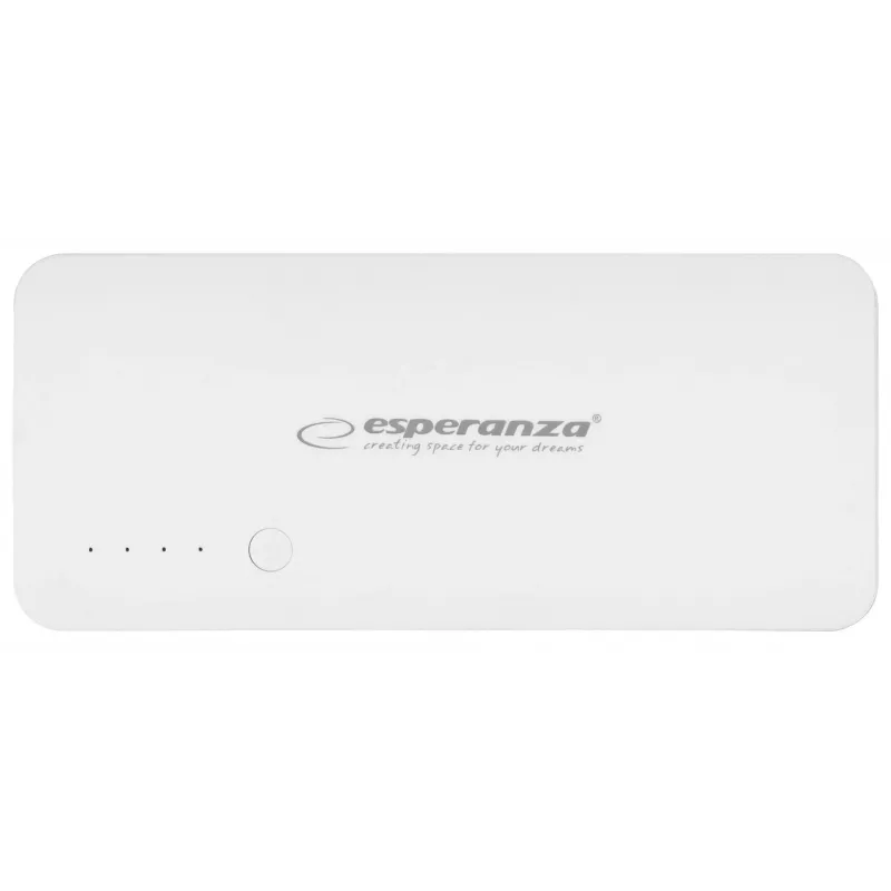 Portable charger Esperanza EMP106WE Radium — 8000 mAh, 3-seadme väljund, Micro-USB sisend, 5V/2A & 5V/1.5A/1A väljundid, hall