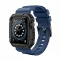Armband GUAN Premium Pro Apple Watchile 40mm 41mm 38mm 42mm sinine must – asendusrihm