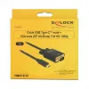 Video kaabliadapter DeLOCK 85261 USB USB-C VGA-le 1 m Must