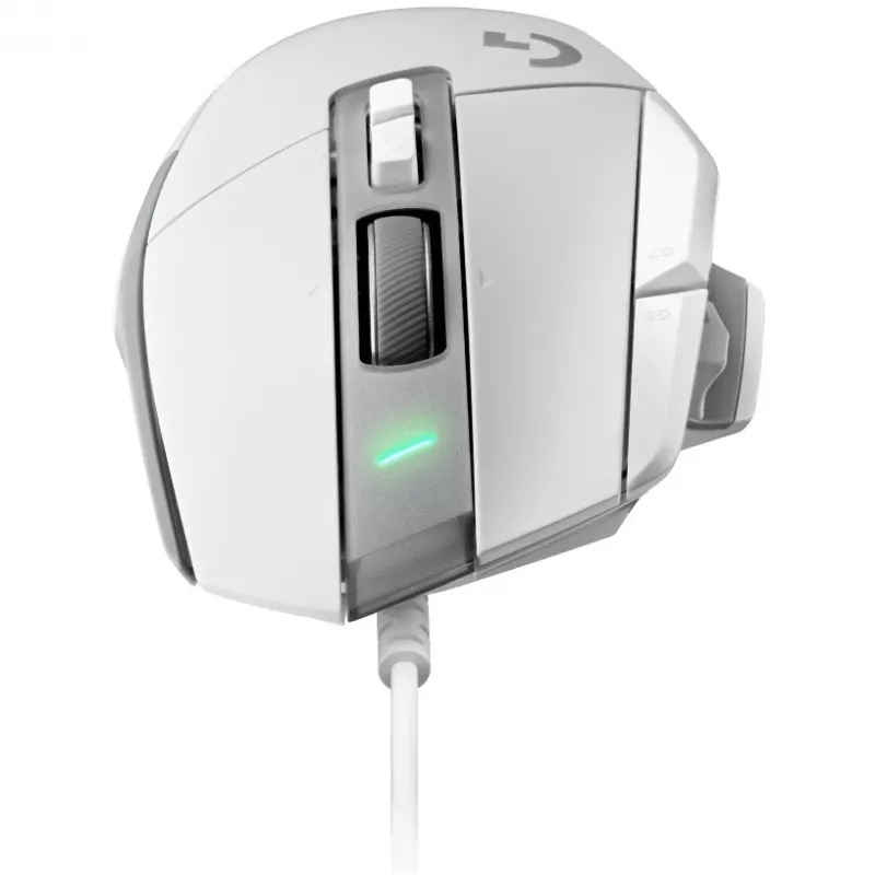 Mängurihiire komplekt Logitech G G502 X koos G240 kõva mängurihiirematiga — paremakäeline, optiline 25600 DPI, USB Type-A, 13 nuppu, valge