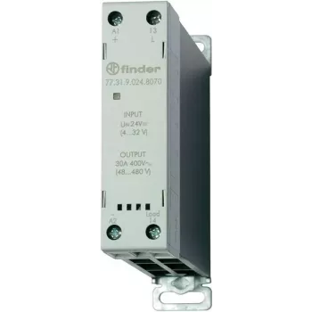 Finder elektrooniline relee (SSR), seeria 77 77.31.9.024.8070 1 normaalselt avatud kontakt 30 A (77.31.9.024.8070)