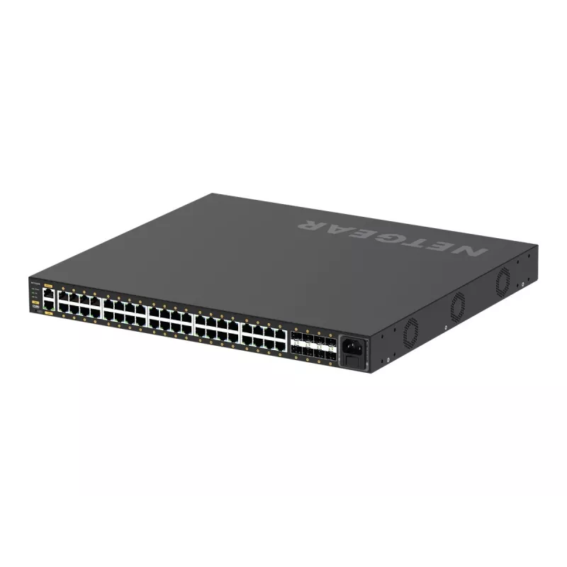 NETGEAR GSM4248P-100EUS võrgulüliti Hallatav L2/L3/L4 Gigabit Ethernet (10/100/1000) Power over Ethernet (PoE) Must