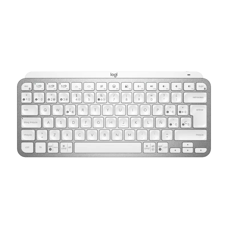 Mxkeys Mini Wrls Illuminated KB Pale hall - Esp - Mediter