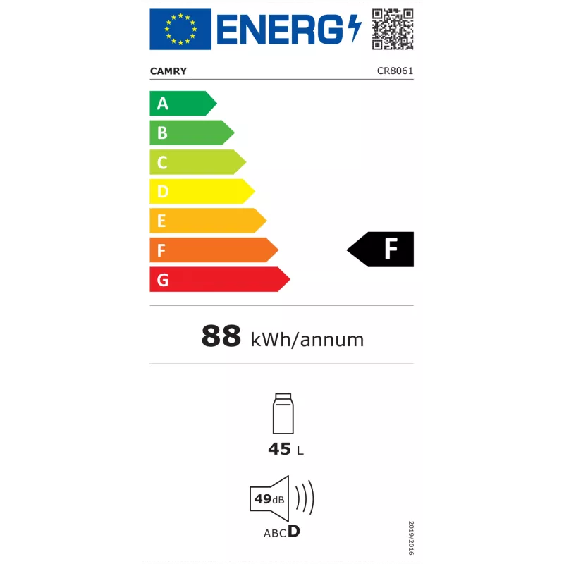 Camry CR 8061 jahutuskarp hall,valge 45 L Elektriline