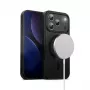 Telefonikott Crong MagSafe iPhone 17 Pro jaoks — hübriidne must