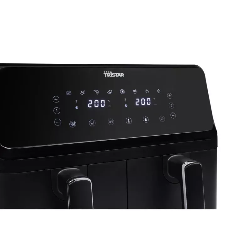 Tristar FR-9026 fritüür kahekordne 8 L eraldiseisev 2700 W kuumaõhufritüür must