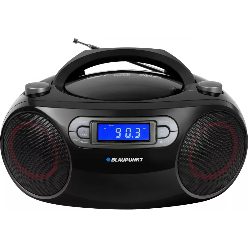 Boombox FM PLL CD/MP3/USB/AUX/Kell/Äratus
