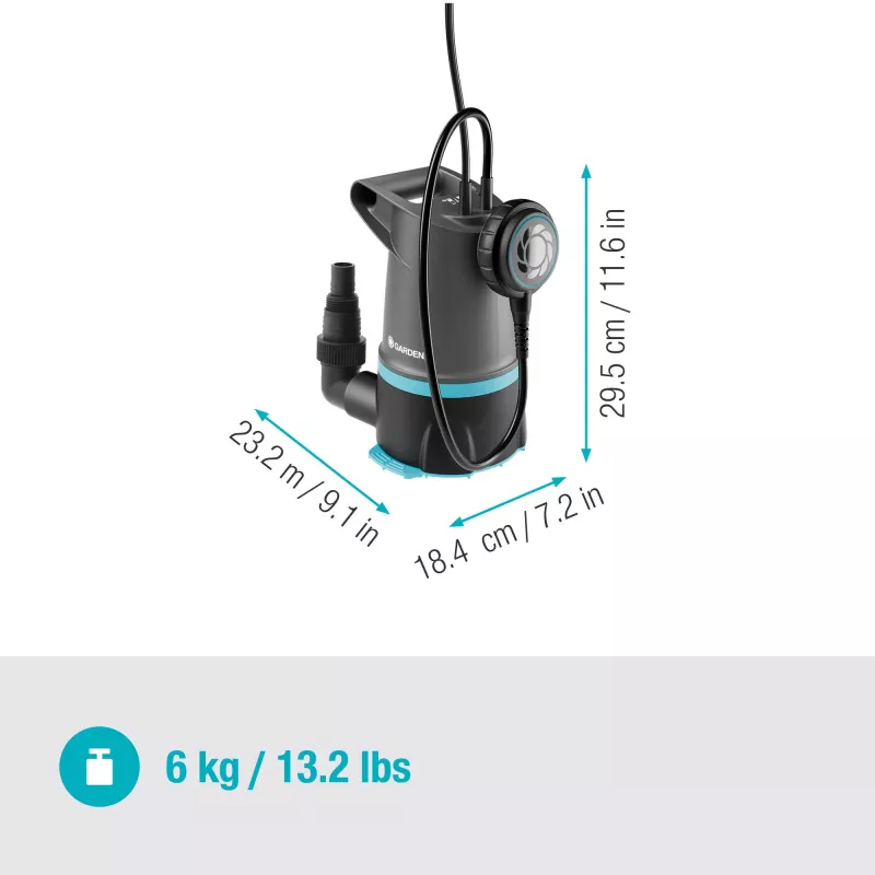 Sukelpump GARDENA 09018-47 — 550 W mootor vee eemaldamiseks ja ülekandmiseks