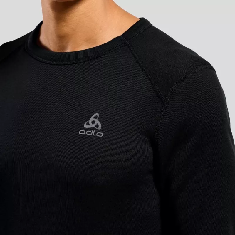 Odlo BL TOP crew neck l/s ACTIVE WARM ECO meeste T-särk, suurus M, must