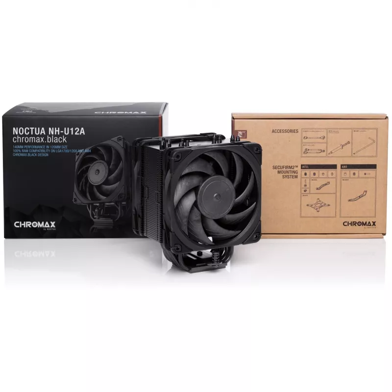 Noctua NH-U12A CHROMAX.Must protsessori jahuti