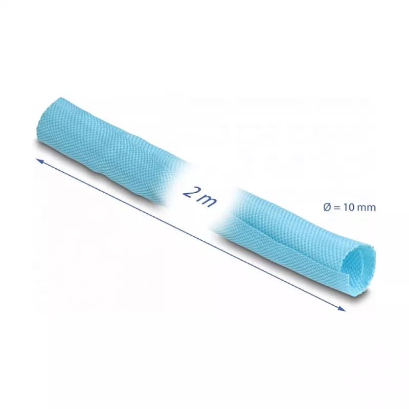 DeLOCK Woven Sleeve isesulguv kuumakindel 2 m x 10 mm sinine