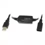LogiLink UA0143 USB-kaabel USB 2.0 USB-a pistik pistikupessa 10,00 m Must